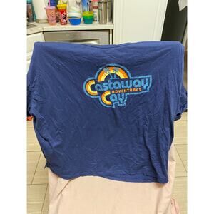 Womens Disney Cruise line Castaway Cay Adventures Navy T-Shirt Size 3X